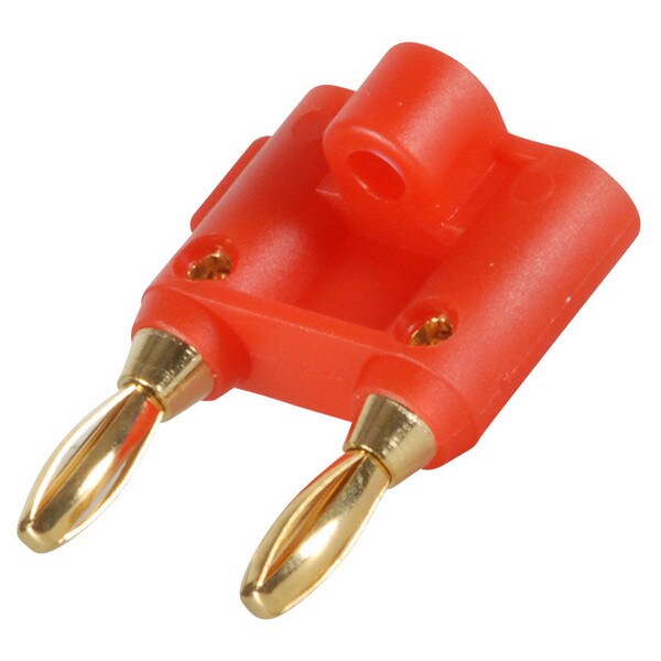 Main product image for Gold Plated Dual Banana Plug Red 090-466
